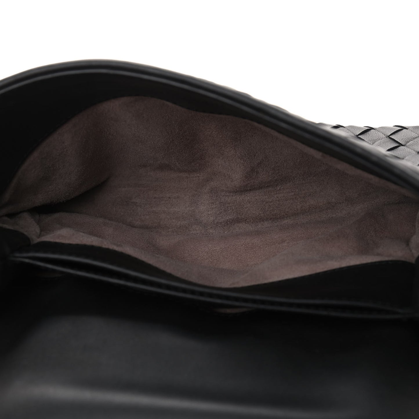 Nappa Intrecciato Baby Olimpia Shoulder Bag Black
