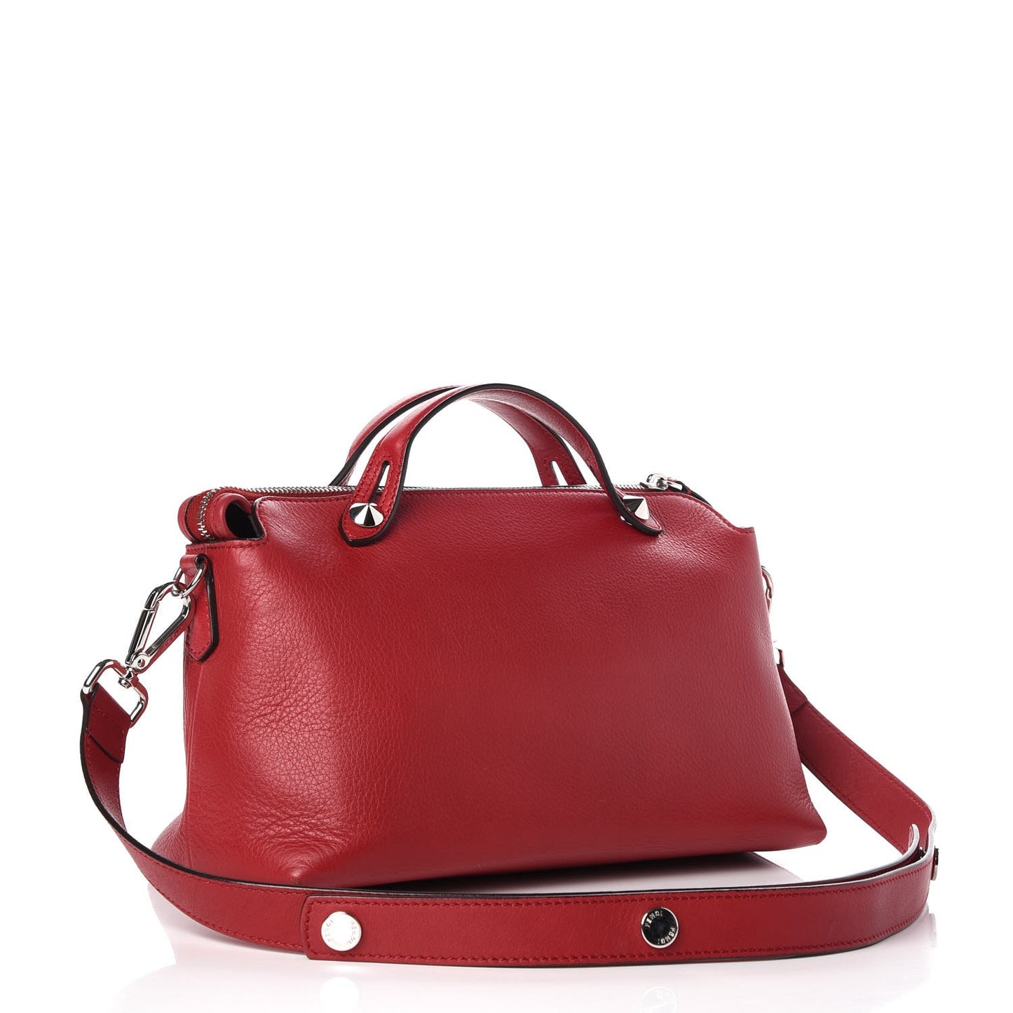 Vitello Dolce Marmol Medium By The Way Boston Bag Ciliegia