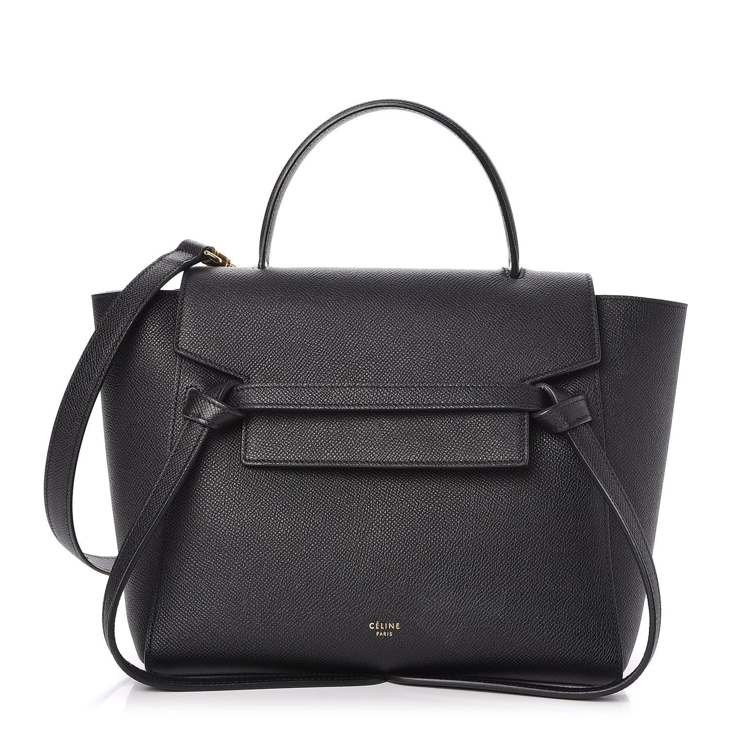Celine Grained Calfskin Micro Belt Bag Black 1 of 9