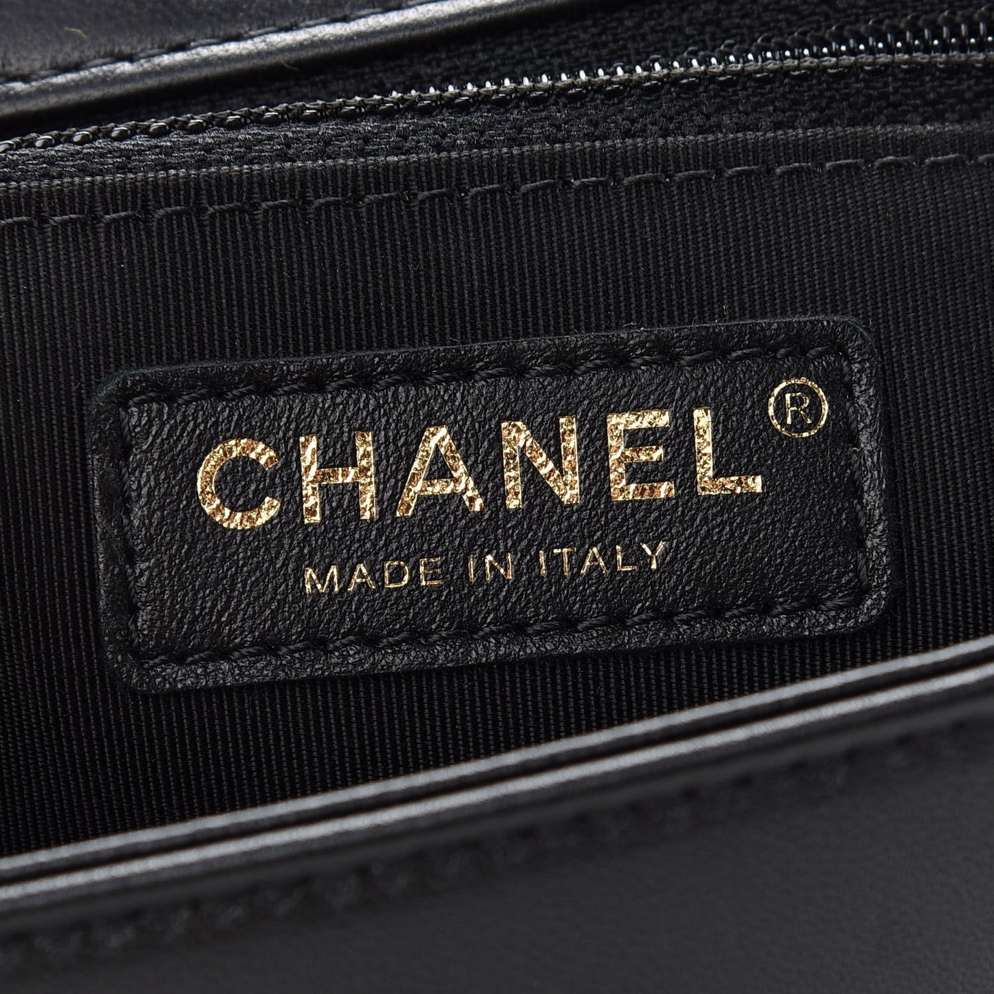 Lambskin Quilted Studded CC Flap Black