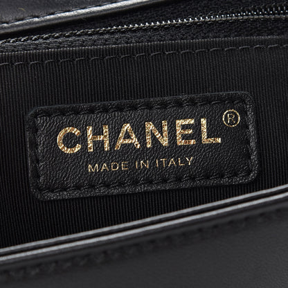 Chanel Lambskin Quilted Studded CC Flap Black 6 of 9