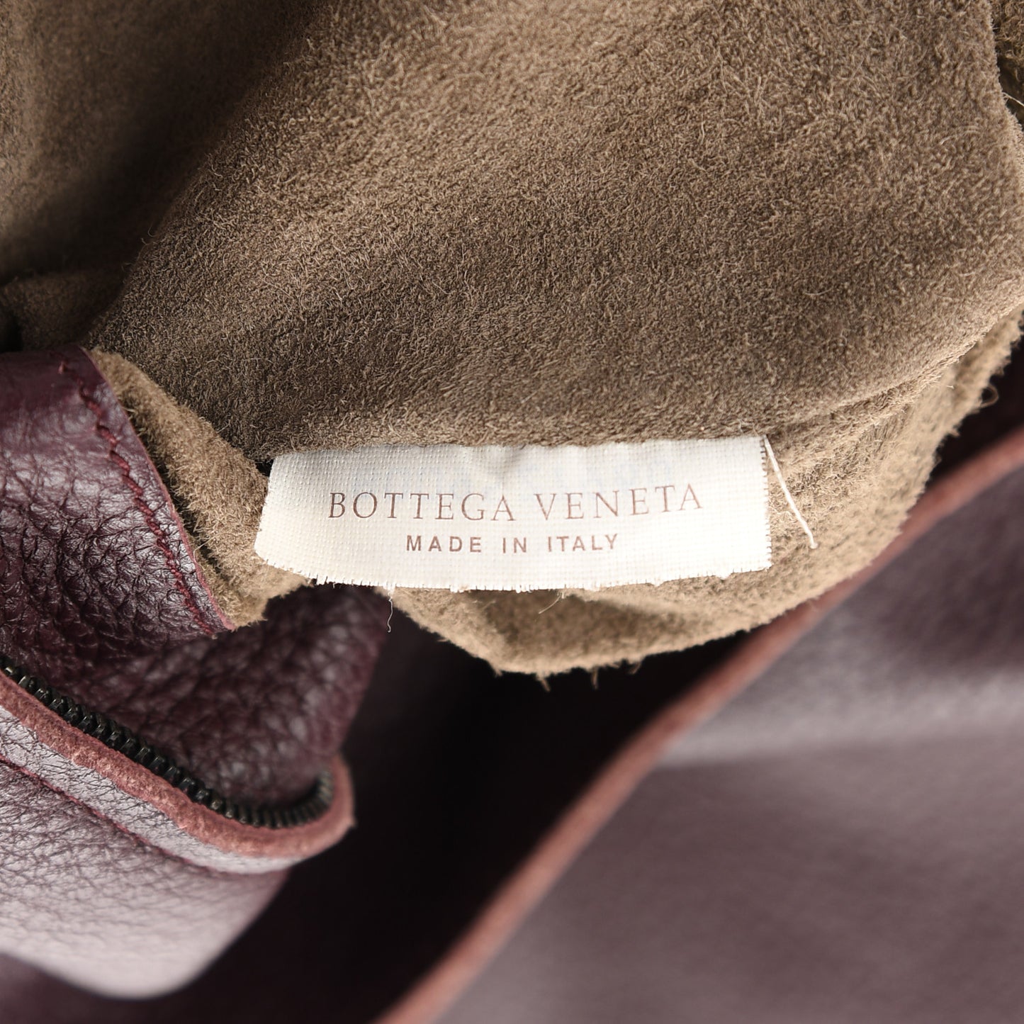 Cervo Deerskin Large Hobo Burgundy