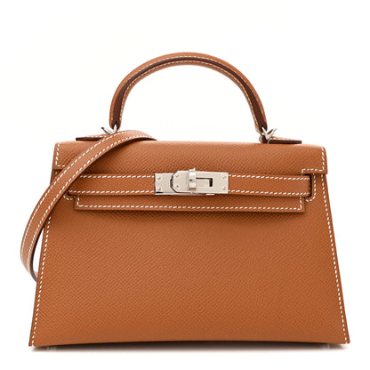 Hermes Epsom Mini Kelly Sellier 20 Gold 1 of 11