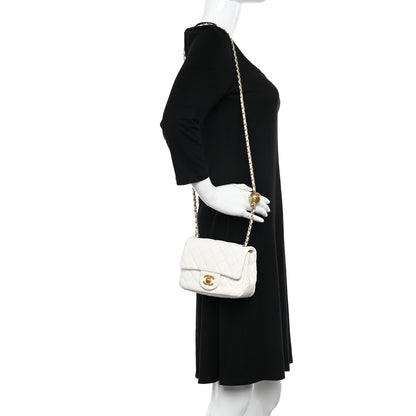 Chanel Lambskin Quilted Mini Pearl Crush Flap White 2 of 12