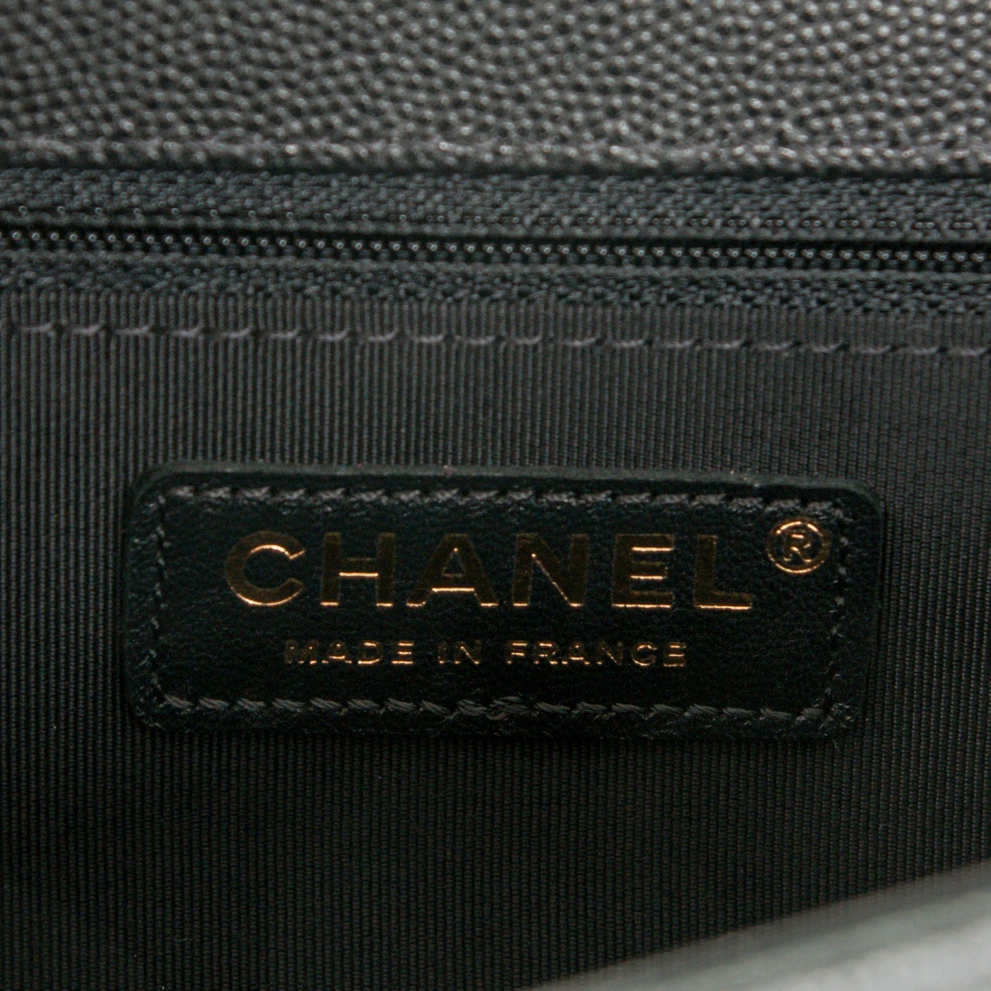 Caviar Quilted Large Boy Flap Black