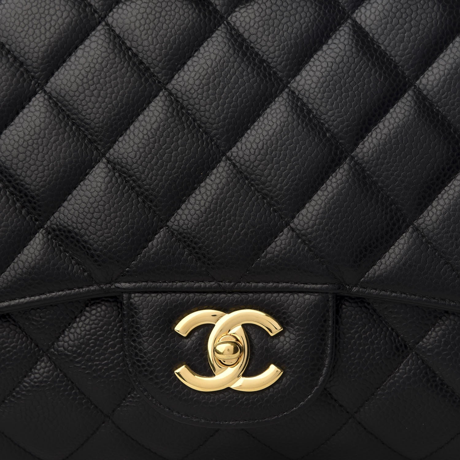Chanel Caviar Quilted Jumbo Single Flap Black 8 of 8