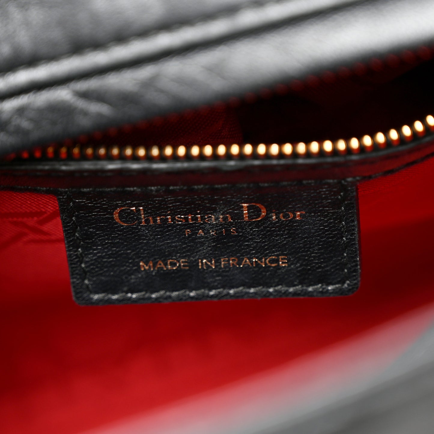 Lambskin Cannage Medium Lady Dior Black