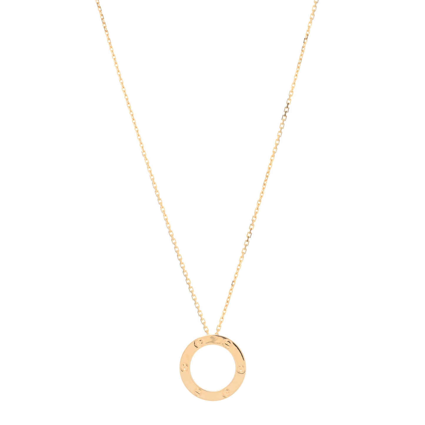 18K Yellow Gold LOVE Pendant Necklace