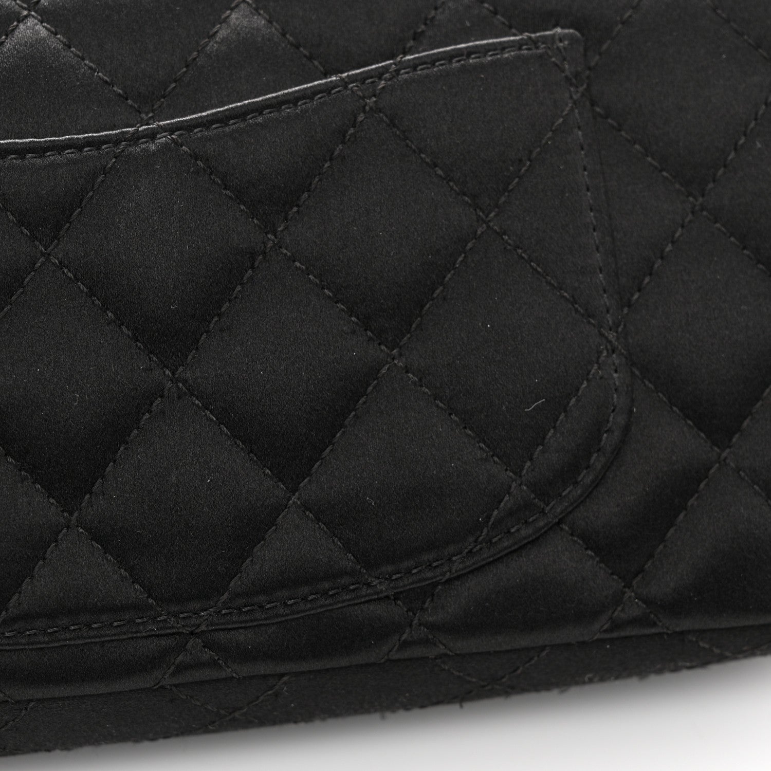 Chanel Satin Quilted Precious Jewel East West Flap Black 12 of 12