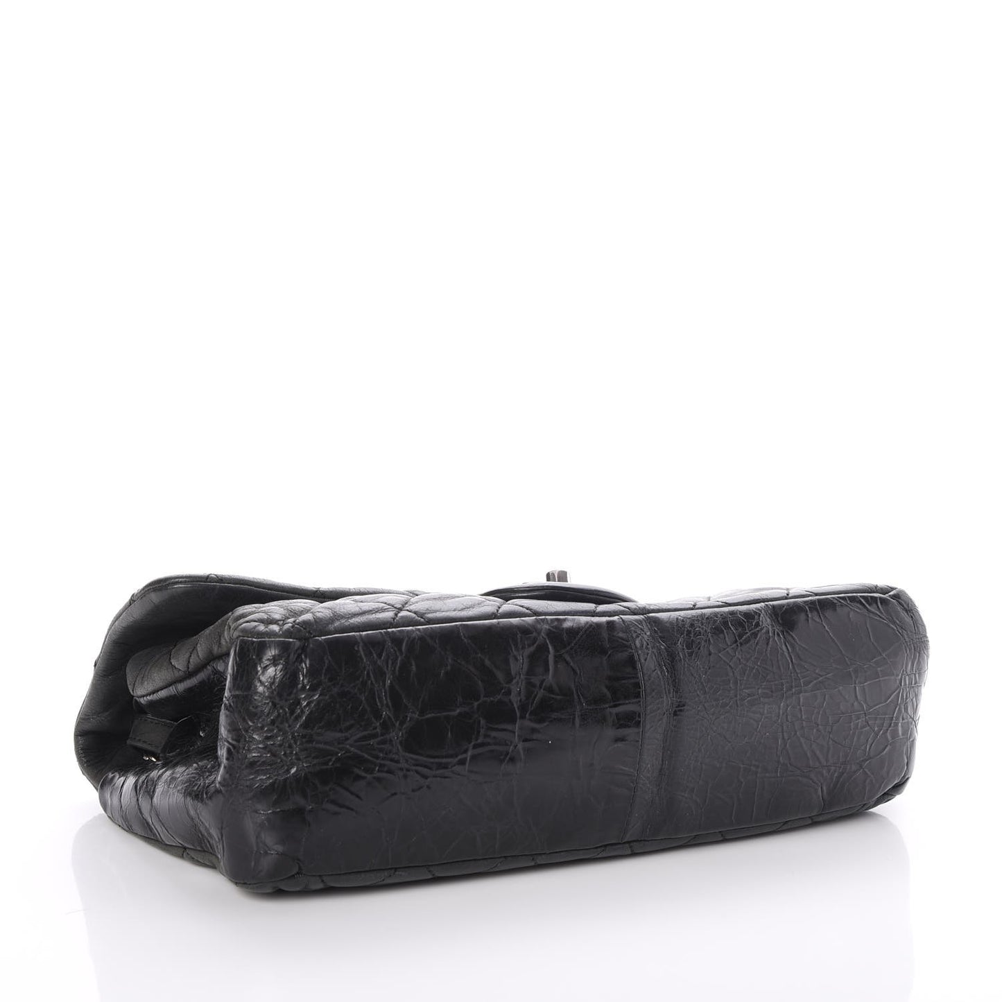 Iridescent Calfskin Medium In The Mix Flap Black