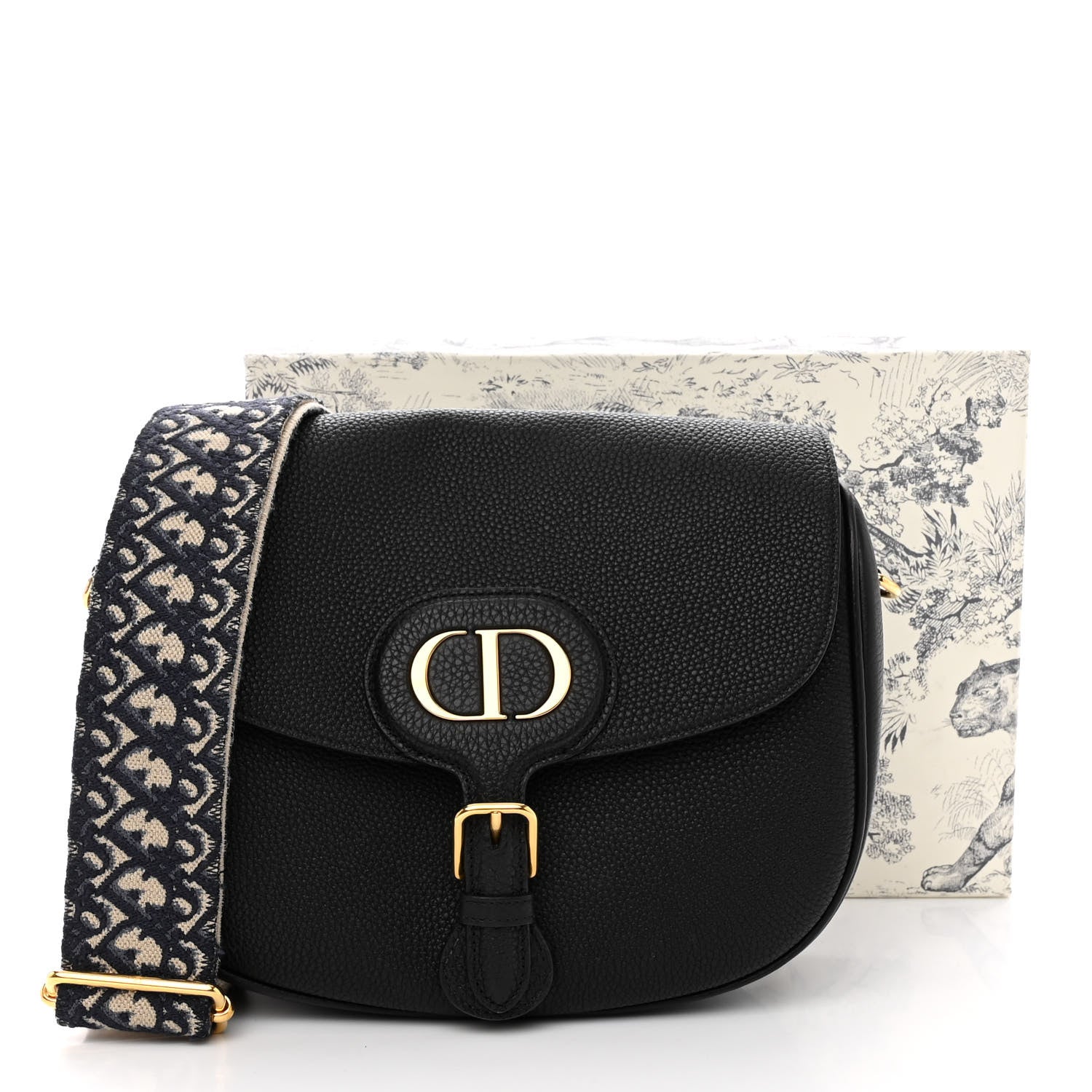 Christian Dior Grained Calfskin Large Bobby Flap Black 12 of 12