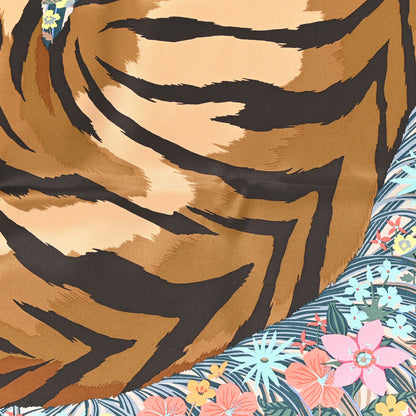 Hermes Silk Tyger Tyger Scarf 70 Beige Cendre Brun 2 of 3