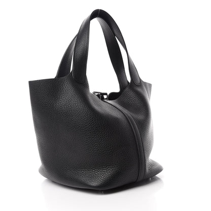 Hermes Taurillon Clemence Picotin Lock 22 MM Black 3 of 11