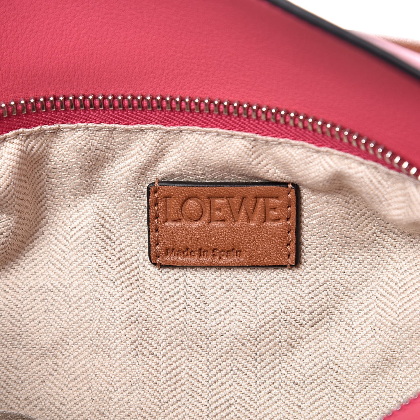 Calfskin Small Puzzle Bag Tan Multicolor