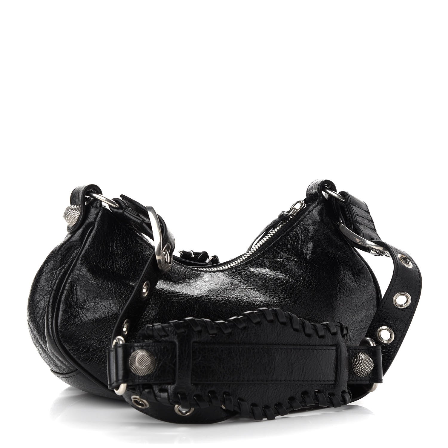 Balenciaga Agneau Arena Le Cagole Shoulder Bag XS Black 3 of 9
