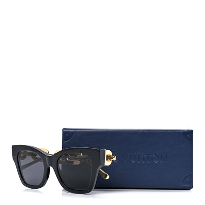 Louis Vuitton Metal LV Edge Sunglasses Z1631W Black 8 of 8