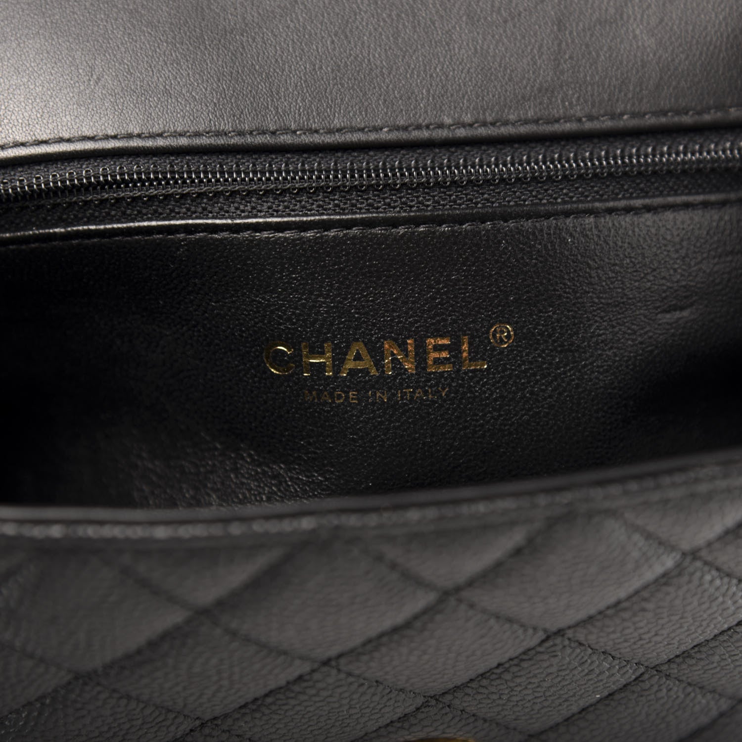 Chanel Caviar Quilted Medium CC Filigree Flap Black 9 of 13