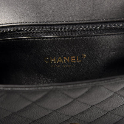 Chanel Caviar Quilted Medium CC Filigree Flap Black 9 of 13