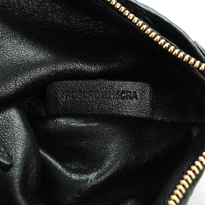 Burberry Signature Grain Calfskin Check Embossed Small Canter Tote Black 9 of 9
