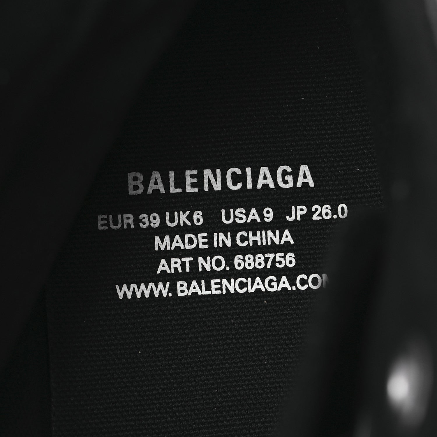 Balenciaga Agneau Arena Womens Paris High Top Sneakers 39 Black 9 of 11