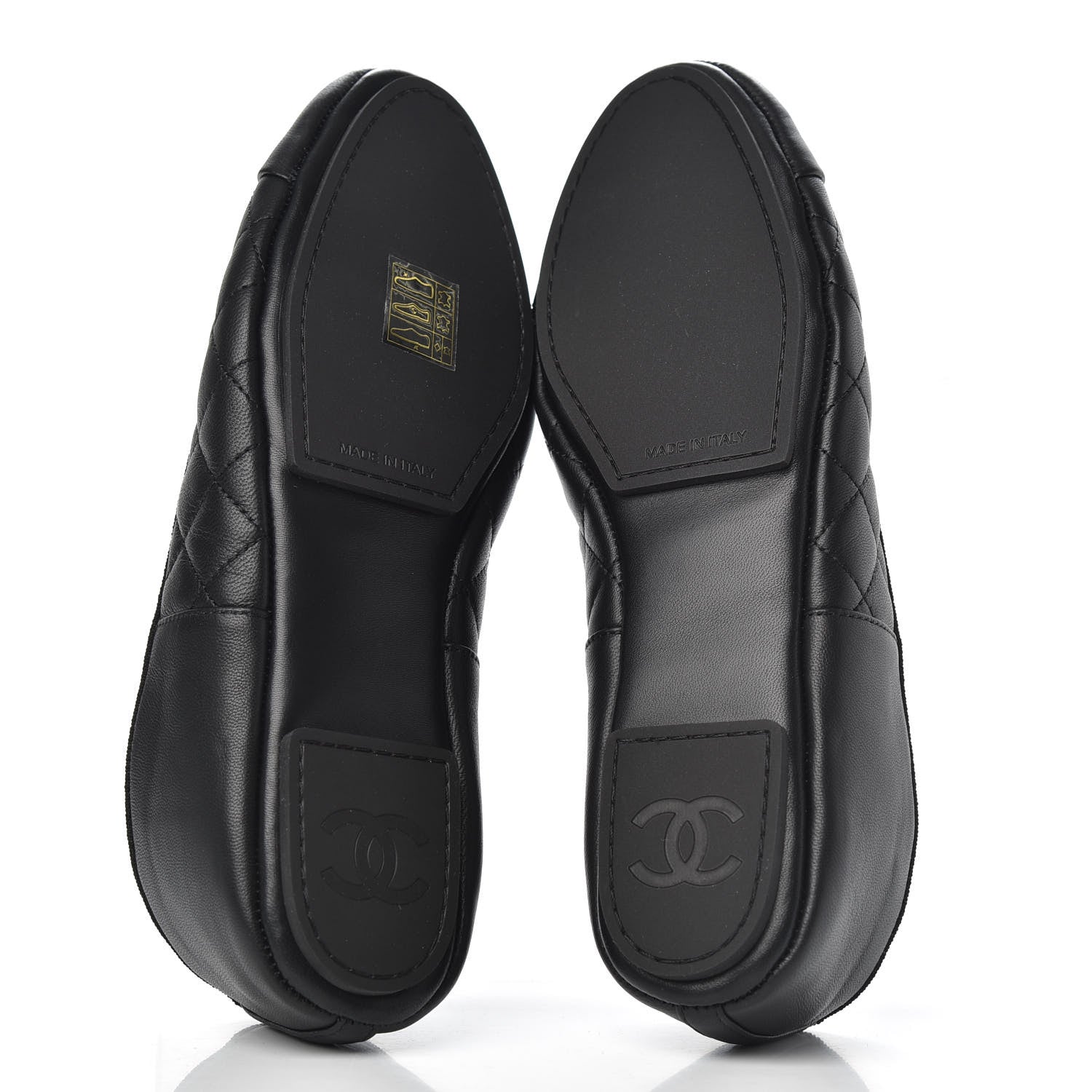 Chanel Lambskin Quilted Cap Toe Slipper With Pouch 36 Black 5 of 9