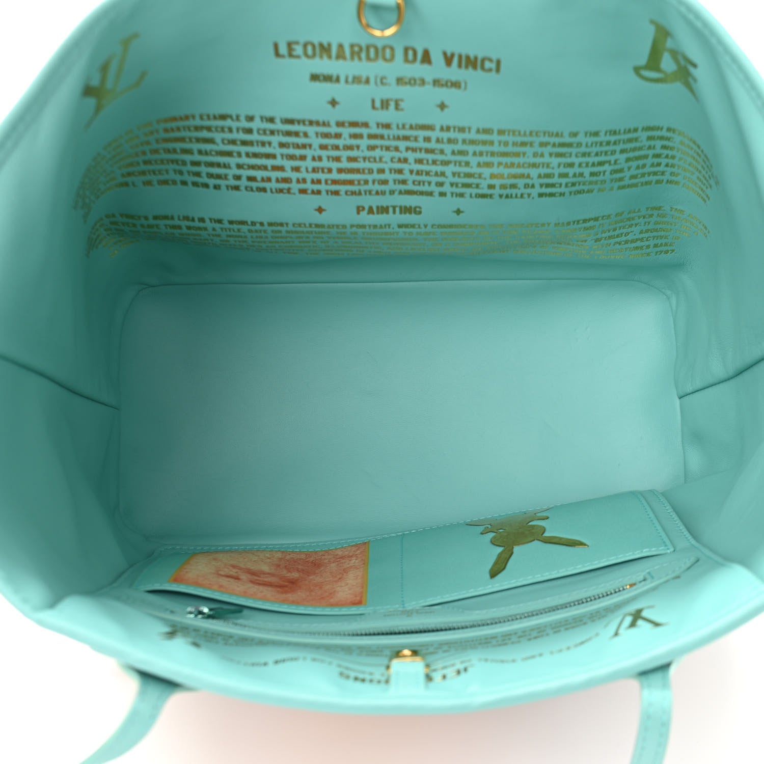 Louis Vuitton Masters Da Vinci Neverfull MM Vert D’eau 5 of 9