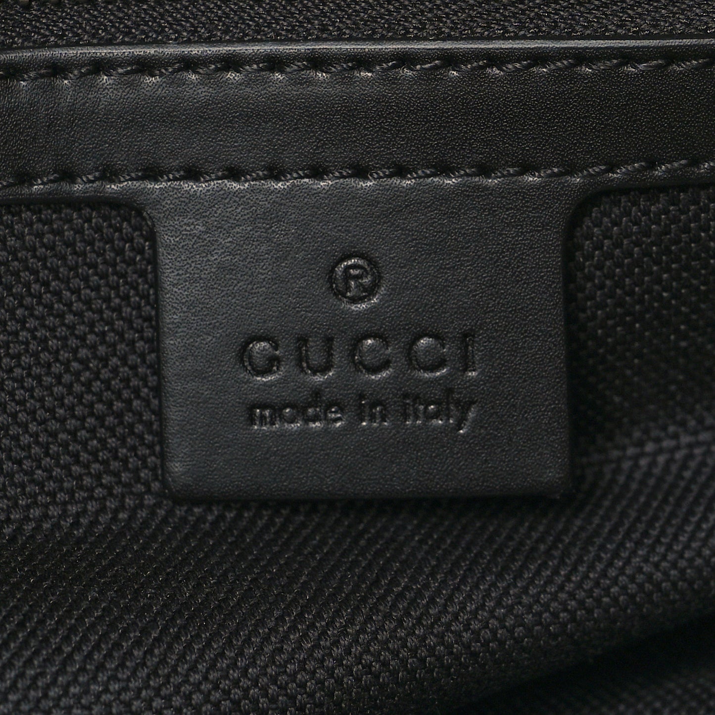 Soft GG Supreme Monogram Appia Calfskin Web Large Carry On Duffle Bag Black Grey