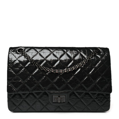 Chanel Glazed Calfskin Quilted 2.55 Reissue 226 Flap So Black 1 of 9