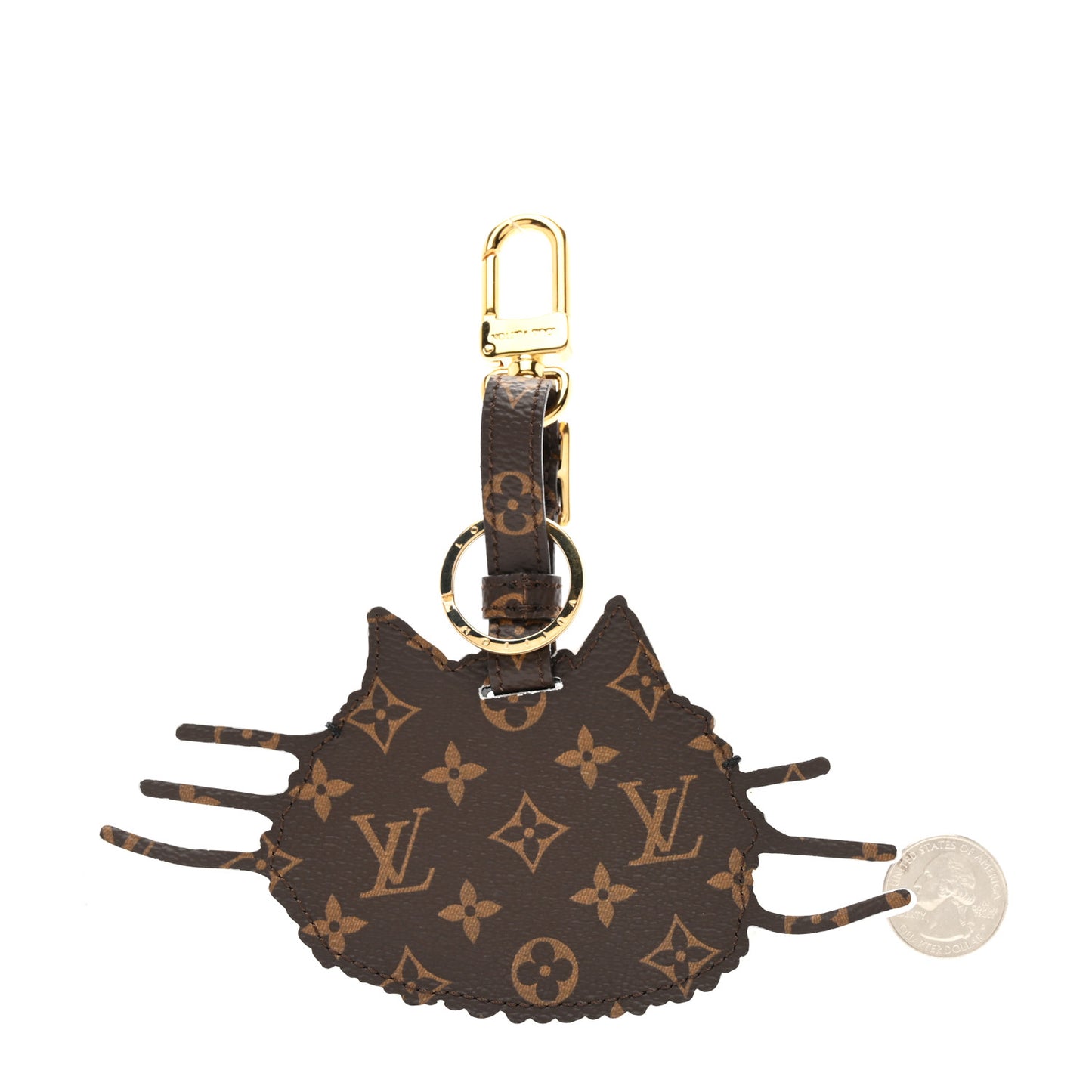 Epi Monogram Catogram Bag Charm Key Holder Gris