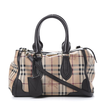 Burberry Haymarket Check Small Gladstone Chocolate 1 of 15