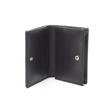 Gucci Guccissima Card Case Wallet Black 5 of 8