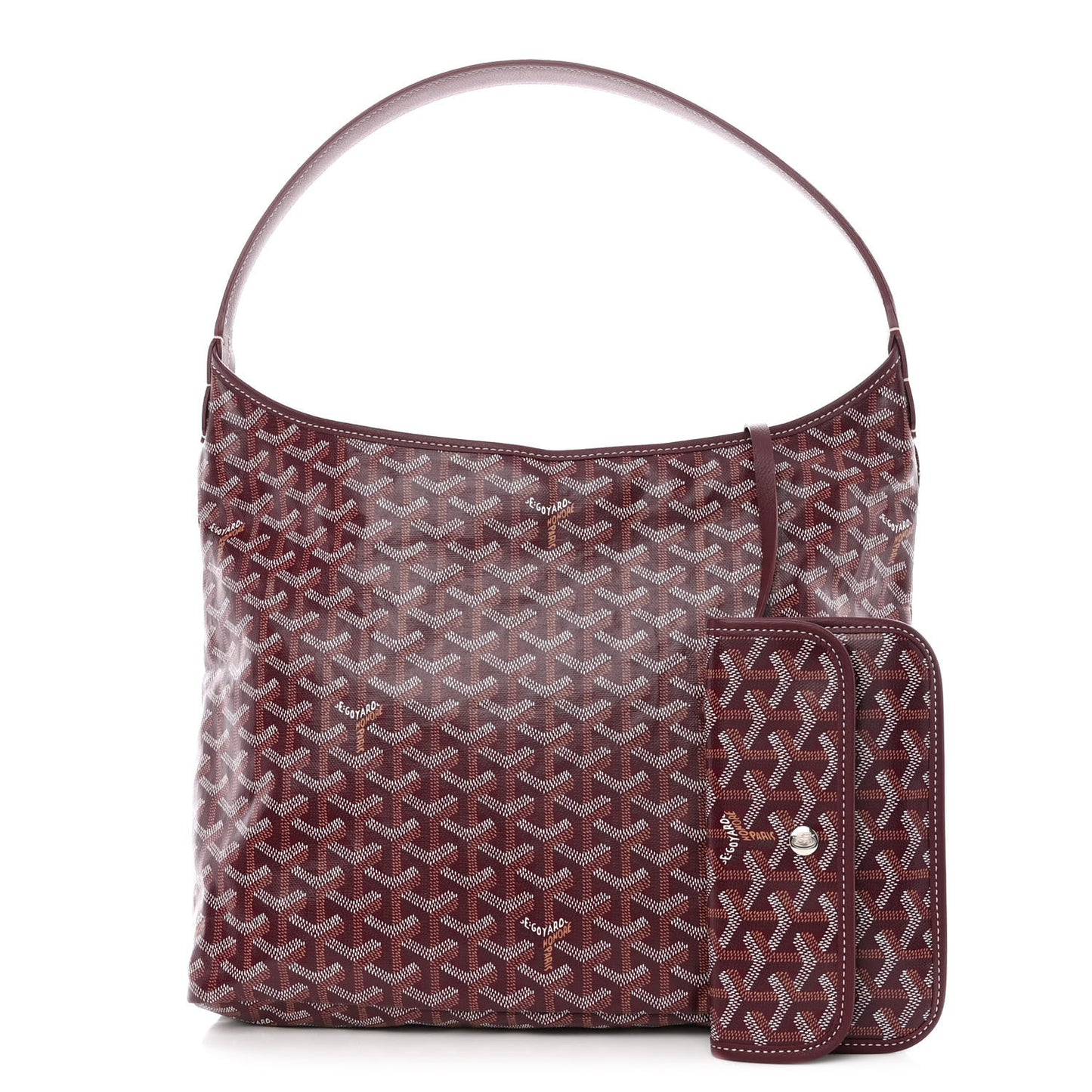 Goyardine Boheme Hobo Burgundy