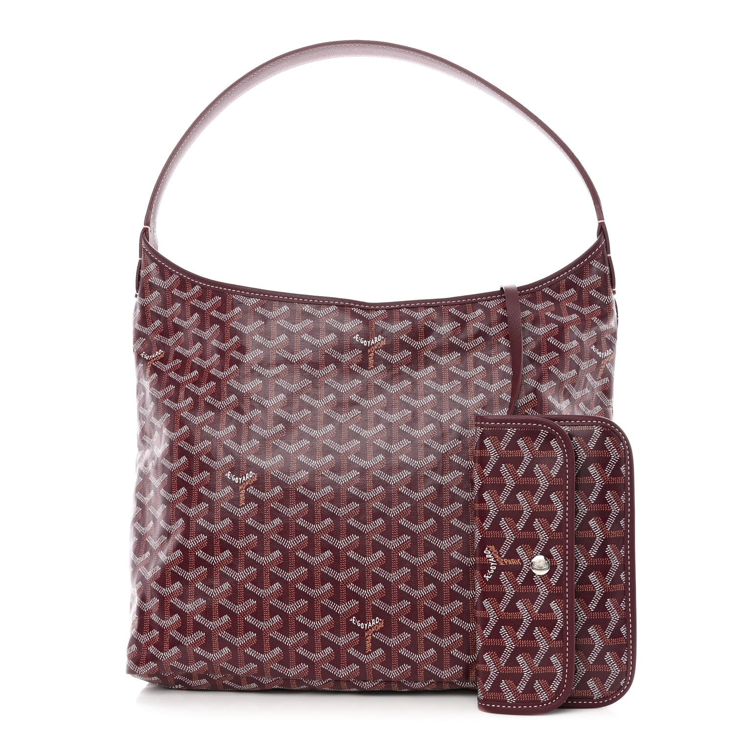 Goyard Goyardine Boheme Hobo Burgundy 1 of 12