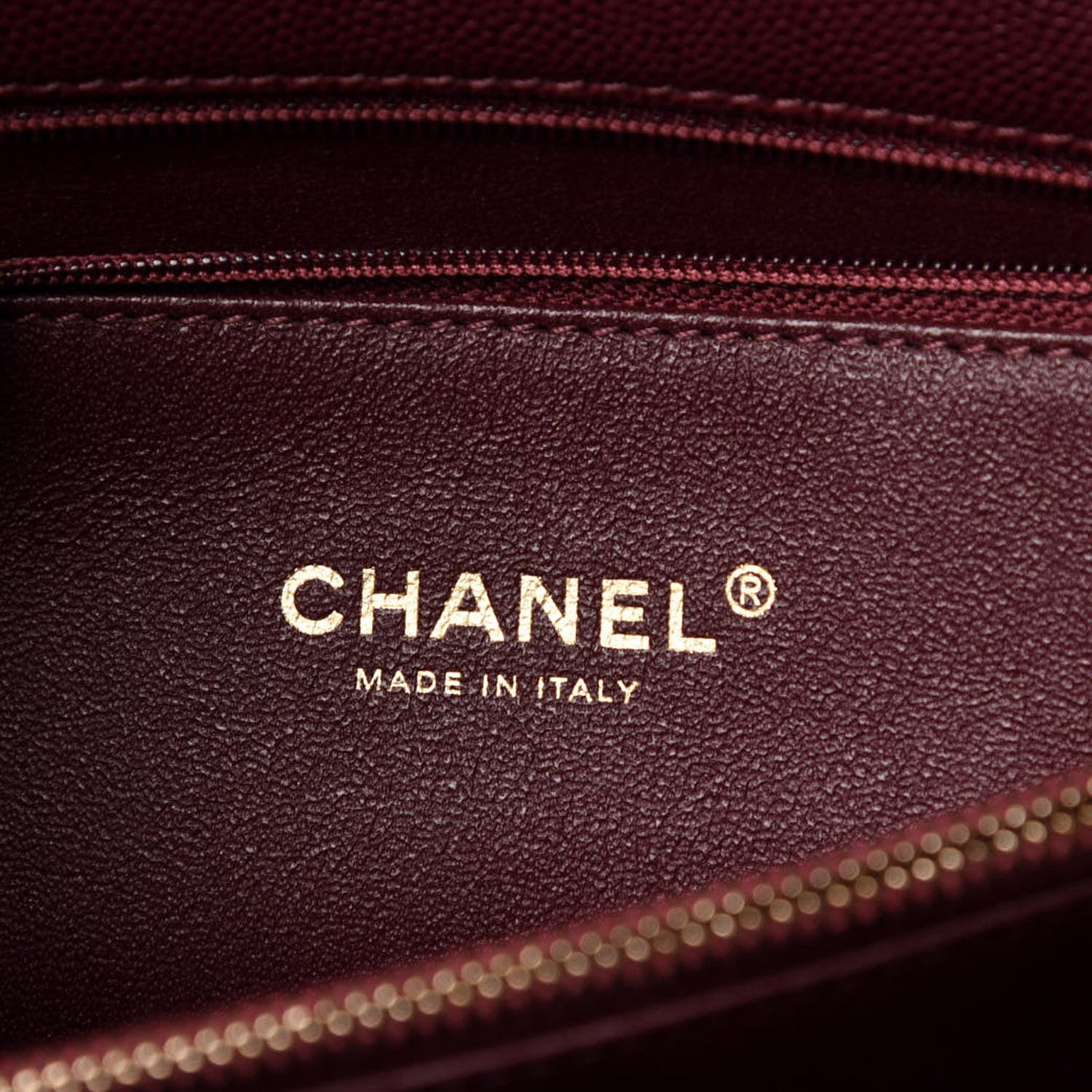 Chanel Caviar Lizard Quilted Medium Coco Handle Flap Burgundy 6 of 11