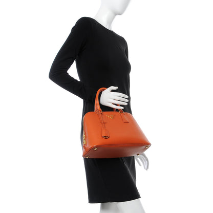 Prada Saffiano Lux Medium Tote Papaya 2 of 14