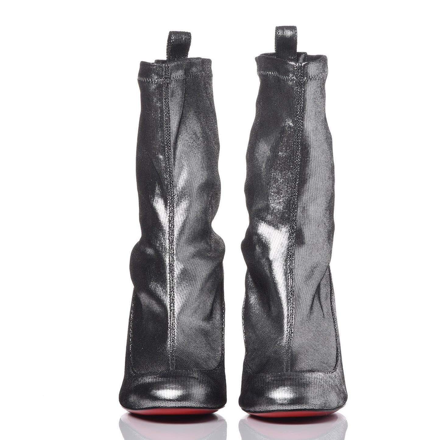 Veau Velours Stretch Gena 85 Bootie 36 Silver