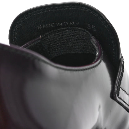 Prada Spazzolato Metal Triangle Logo 50mm Loafers 35 Cordovan 9 of 9