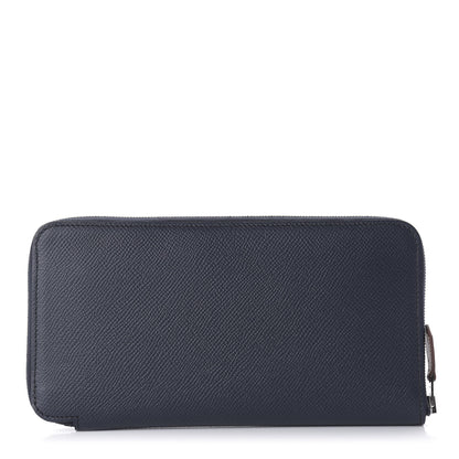 Hermes Epsom Silk'In Wallet Bleu Indigo Rouge De Coeur 1 of 10