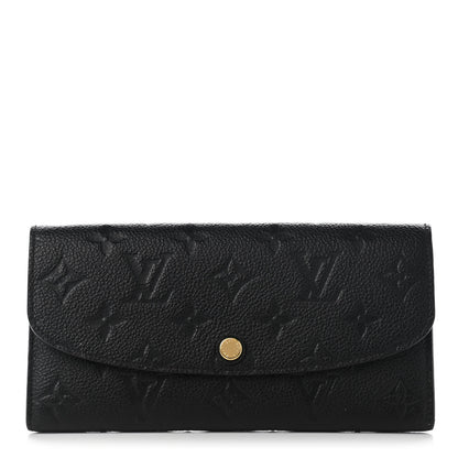 Louis Vuitton Empreinte Emilie Wallet Black Dune 1 of 8