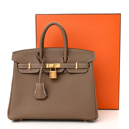 Hermes Togo Birkin 25 Etoupe 11 of 11