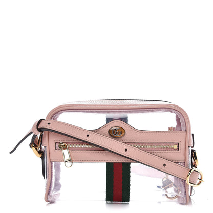 Gucci Vinyl Web Mini Ophidia Transparent Shoulder Bag Perfect Pink 1 of 6