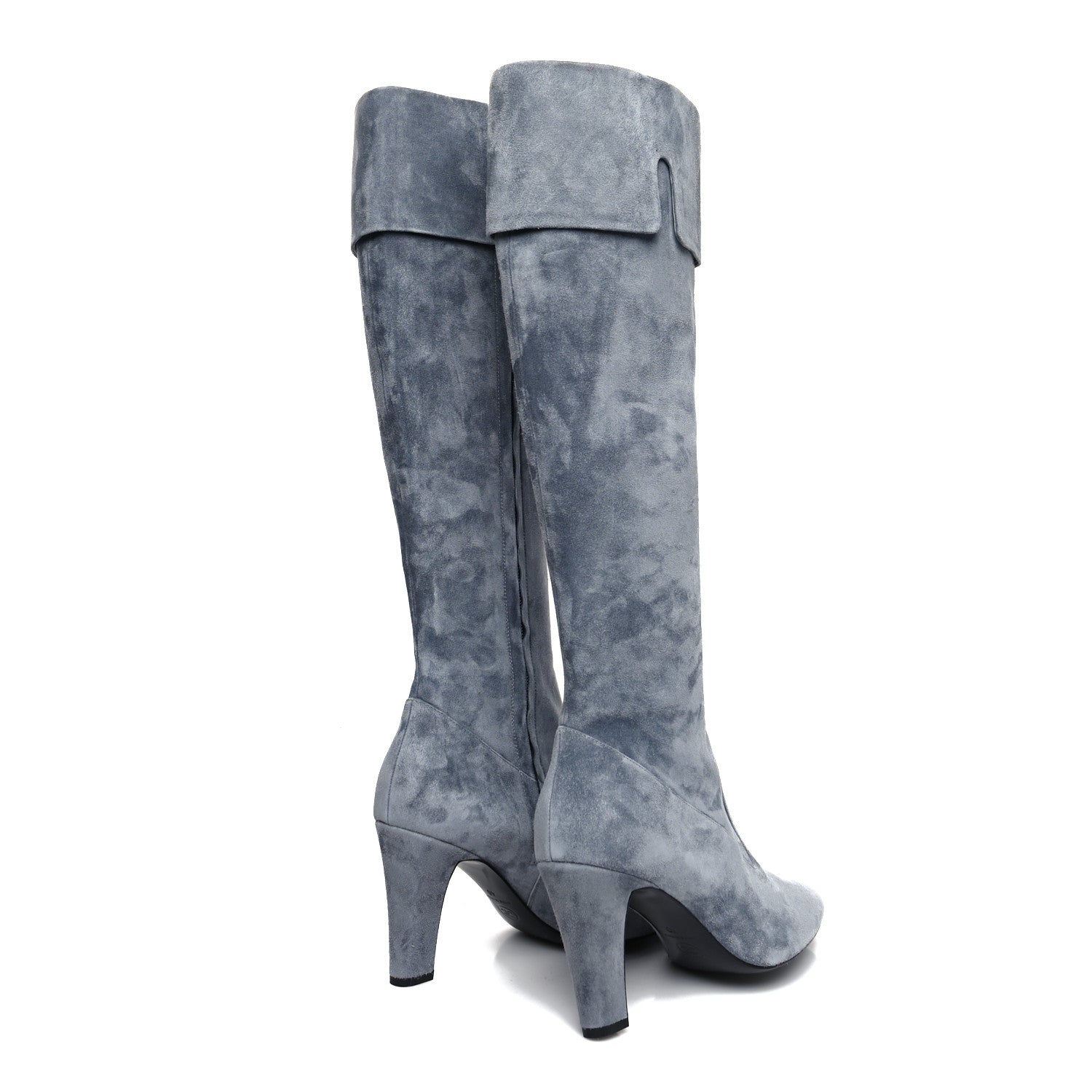 Chanel Suede High Boots 40 Grey 4 of 7