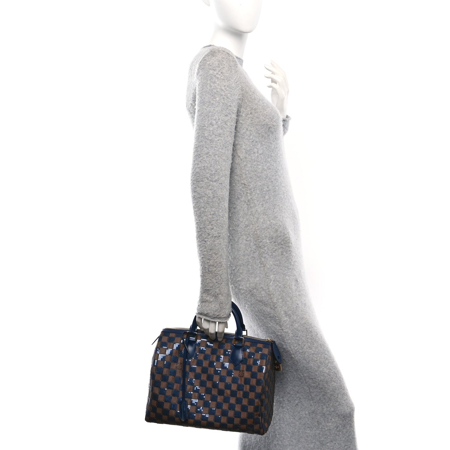 Damier Paillettes Speedy 30 Blue