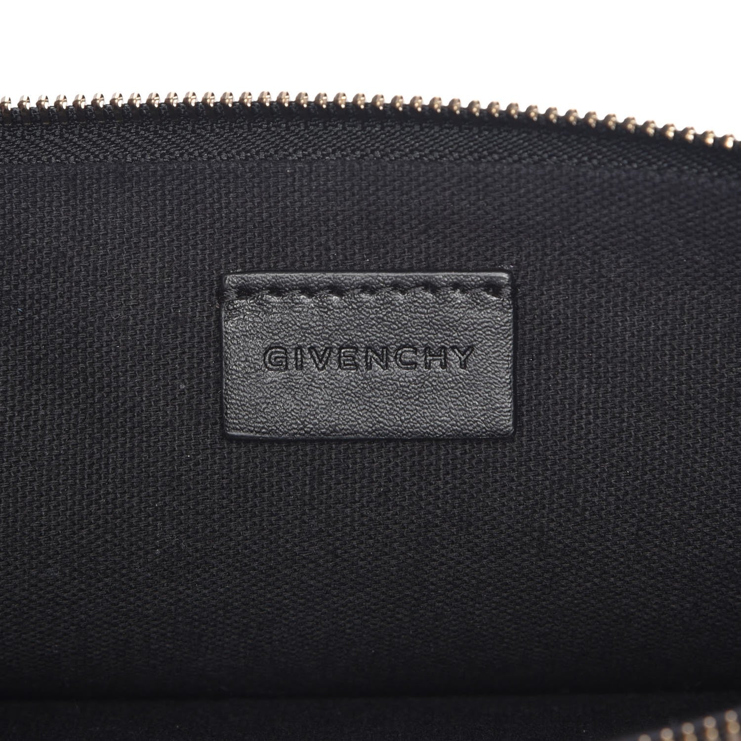 Givenchy Coated Canvas Peacock Print Large Zip Pouch 6 of 7