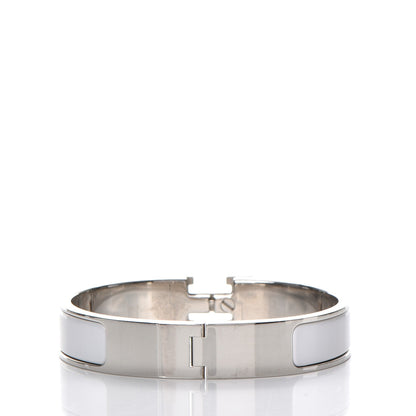 Hermes Enamel Narrow Clic Clac H Bracelet PM White 3 of 5