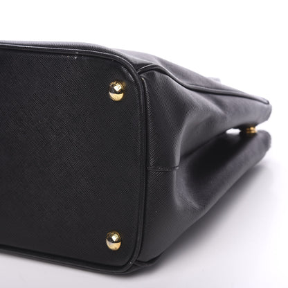 Prada Saffiano Medium Galleria Double Zip Tote Black 9 of 10