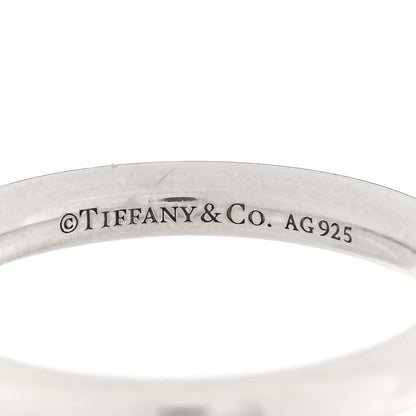 Tiffany Sterling Silver Return to Tiffany Round Charm Ring 50 5.5 4 of 5