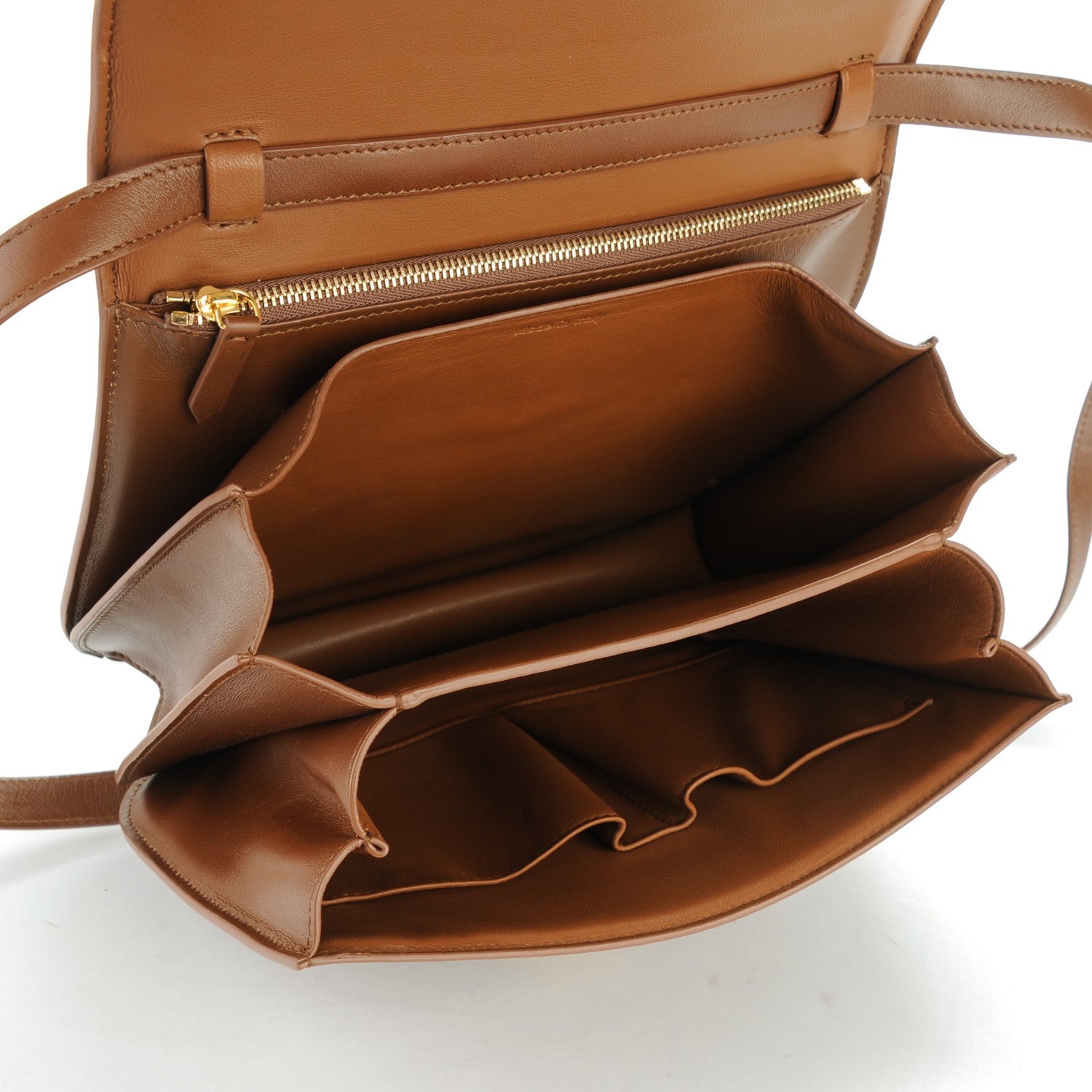 Celine Box Calfskin Medium Classic Box Flap Bag Camel 5 of 8