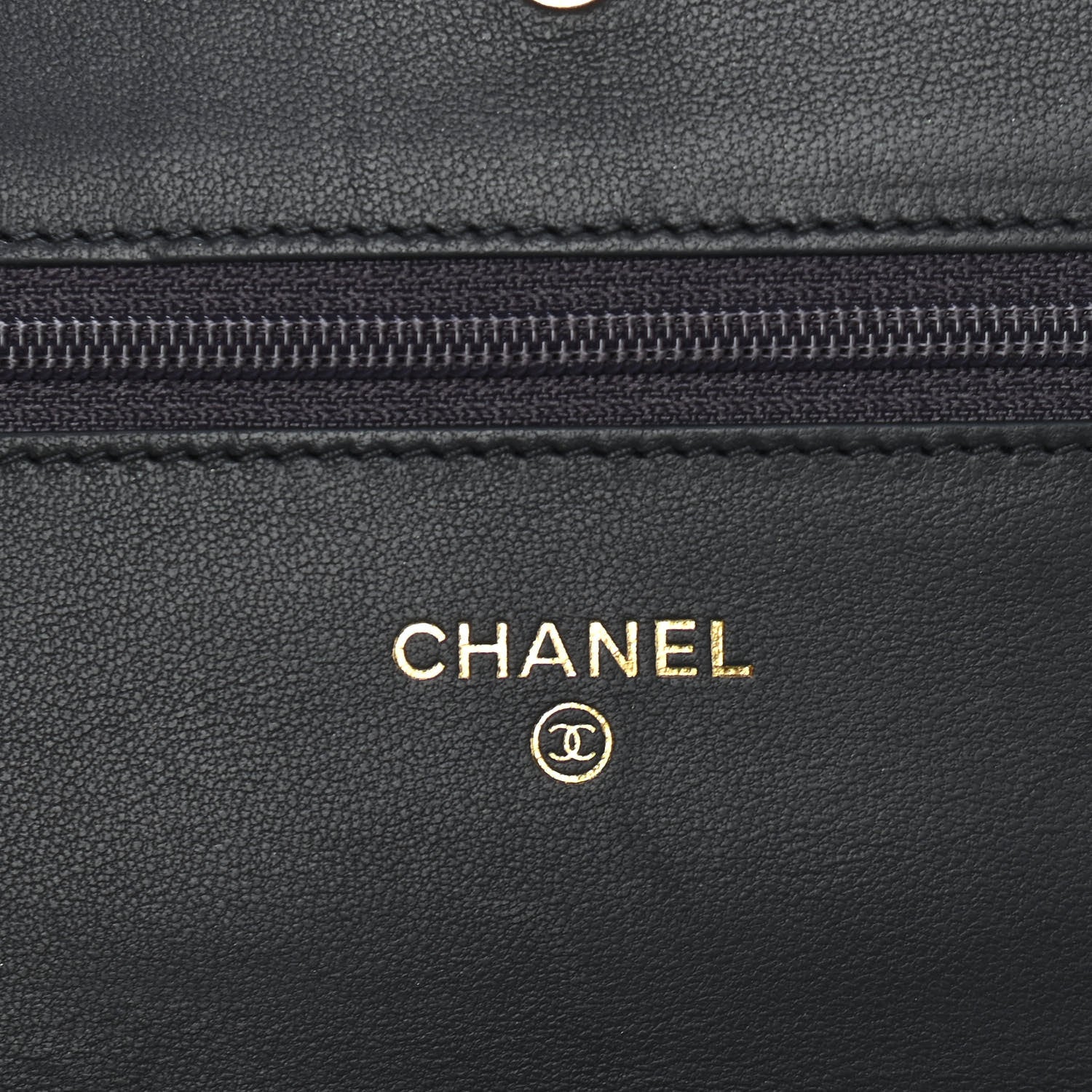 Chanel Lambskin Timeless CC Wallet On Chain WOC Grey 6 of 12