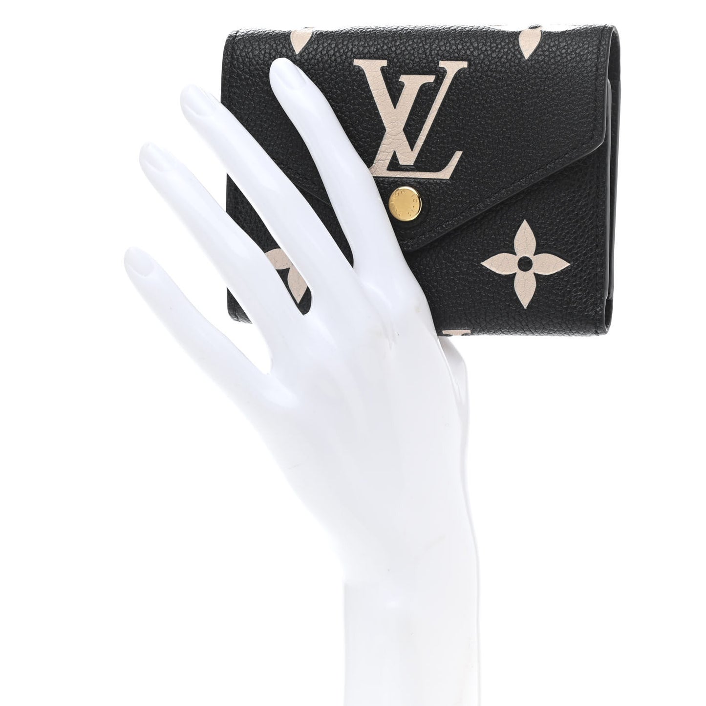 Empreinte Monogram Giant Victorine Wallet Black Beige